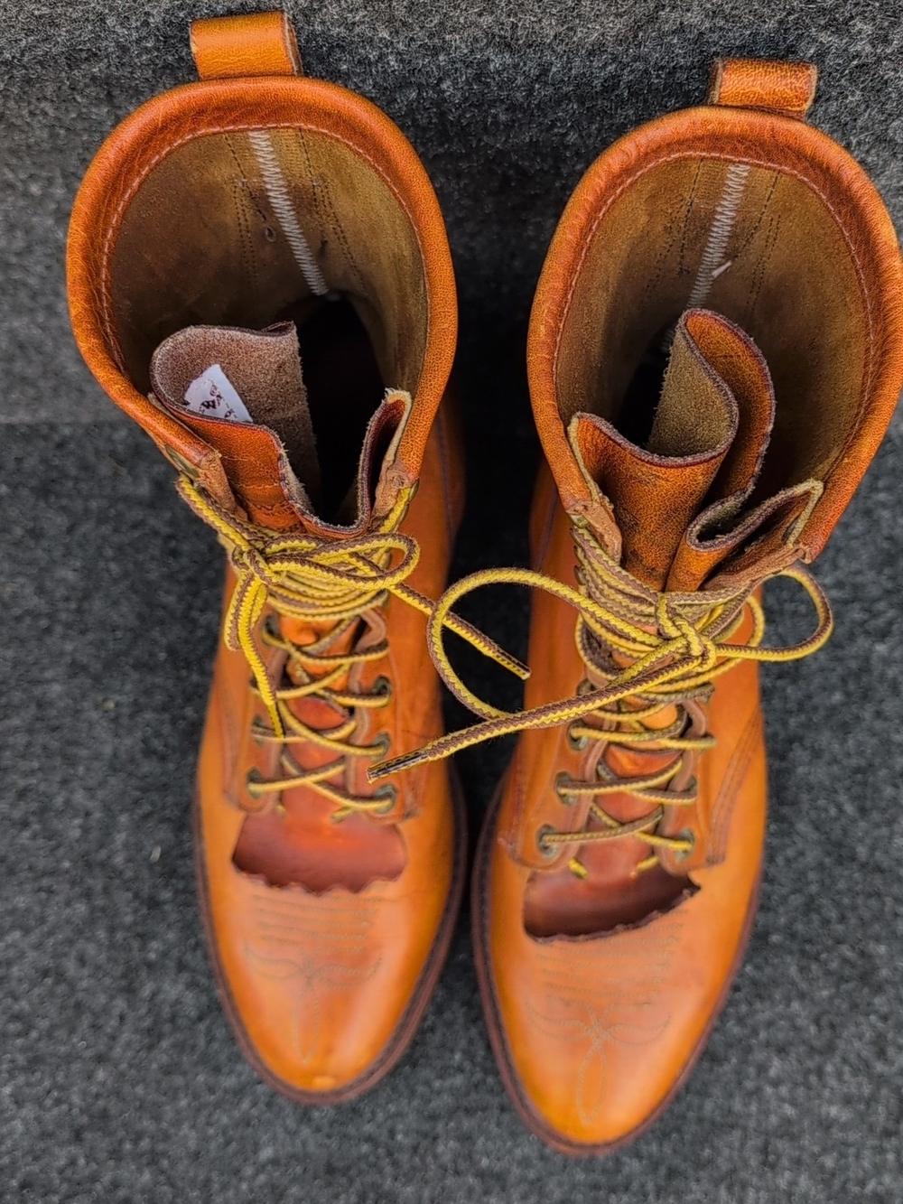 Vtg Chippewa Midwestern Packer Boots Mens 9.5D Brown Leather Logger Workwear USA - Picture 5 of 16